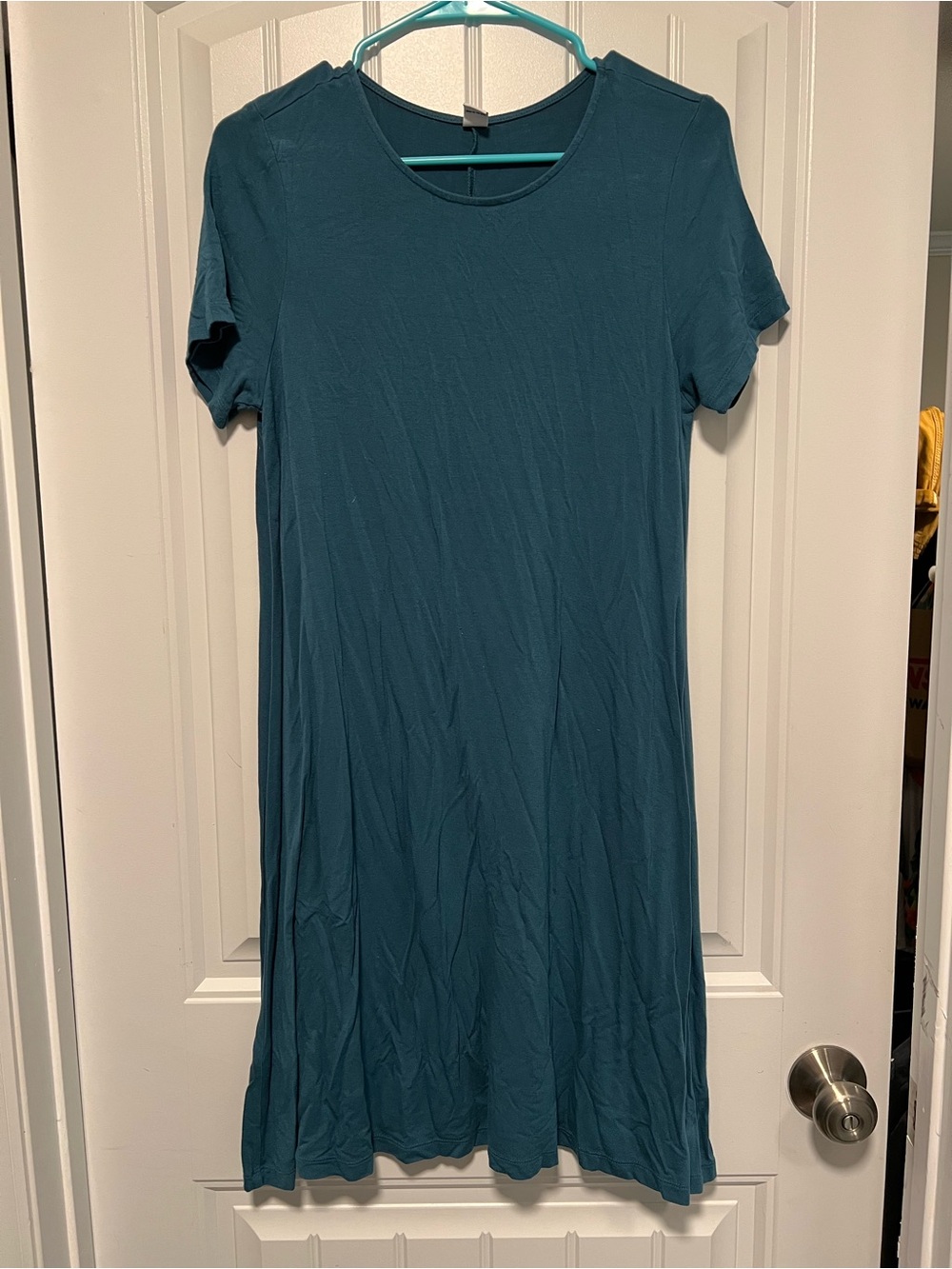 Old Navy Teal Short Sleeve Swing Dress